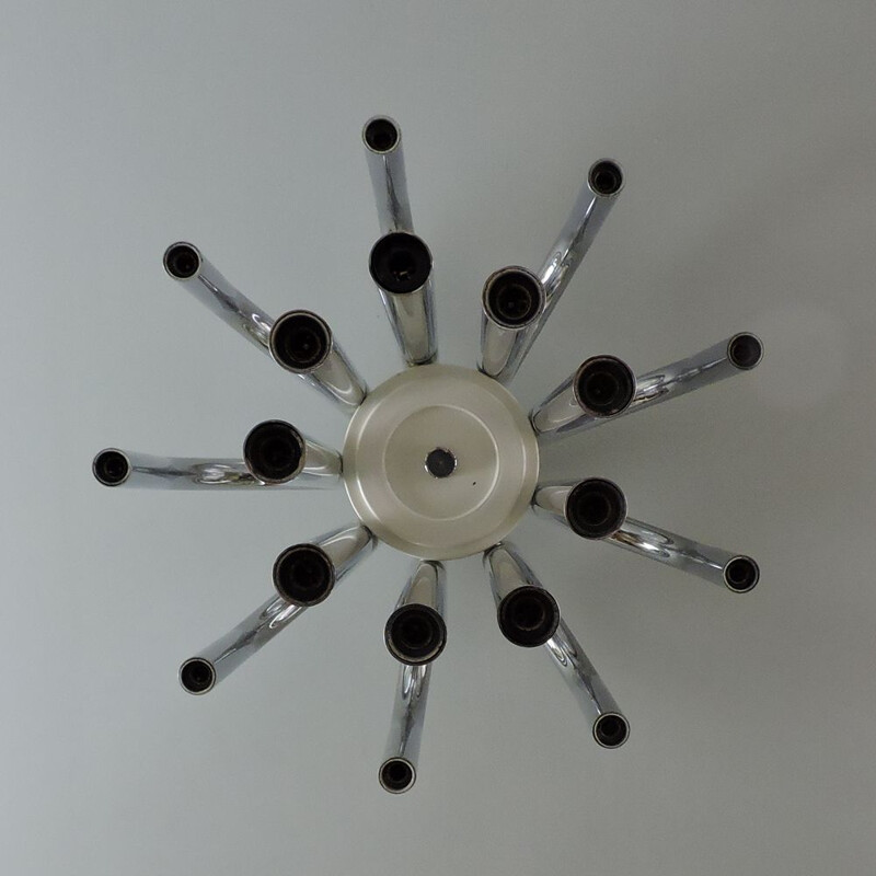 Vintage chandelier Angelo Brotto for Espéria Italy 1960s