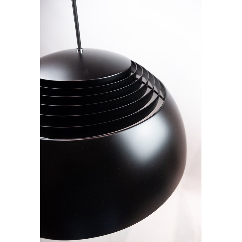 Vintage Arne Jacobsen Ceiling pendant Royal black metal by Louis Poulsen