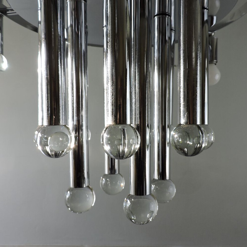 Vintage chandelier Gaetano Sciolari Italy 1960s