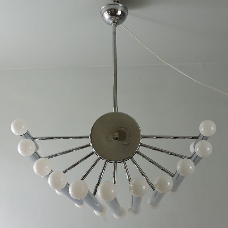 Lampadario d'epoca gaetano Sciolari Italia 1970