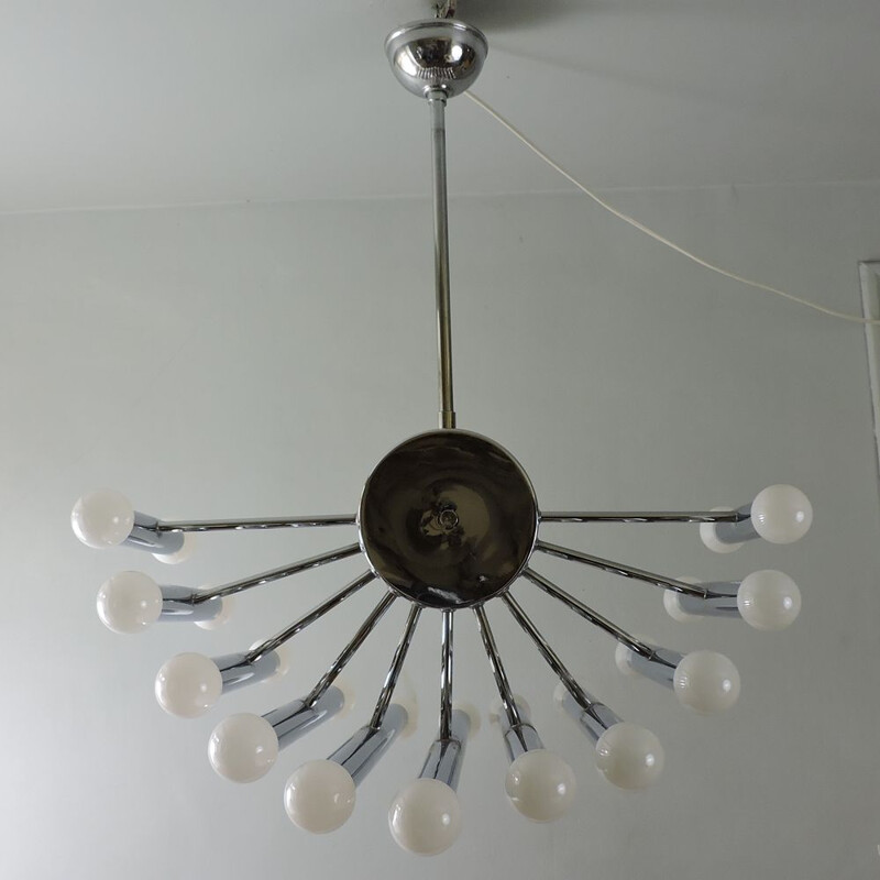 Lampadario d'epoca gaetano Sciolari Italia 1970