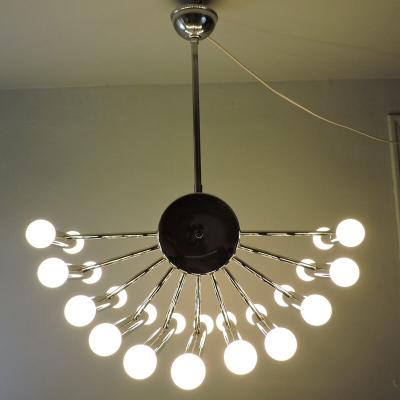 Lampadario d'epoca gaetano Sciolari Italia 1970