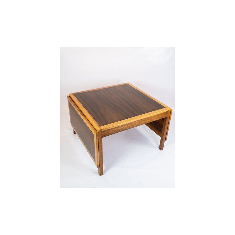 Mesa de café Vintage Rosewood com extensões por Borge Mogensen, 1960