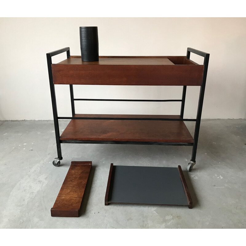 Vintage rolling table by Pierre Guariche 1961s