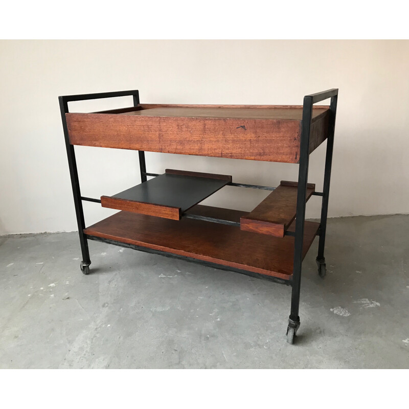 Vintage rolling table by Pierre Guariche 1961s