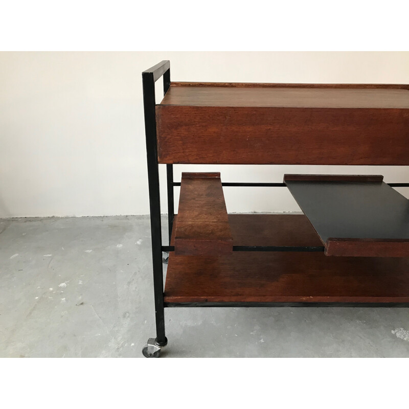 Vintage rolling table by Pierre Guariche 1961s