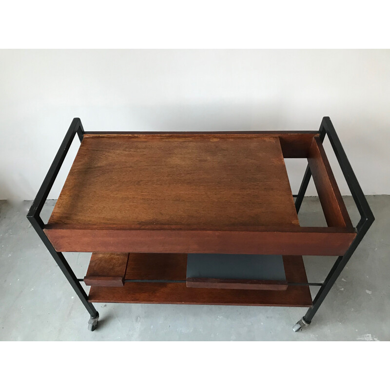 Vintage rolling table by Pierre Guariche 1961s