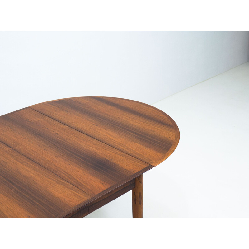 Vintage Sibast Mobler rosewood dining table by Arne Vodder