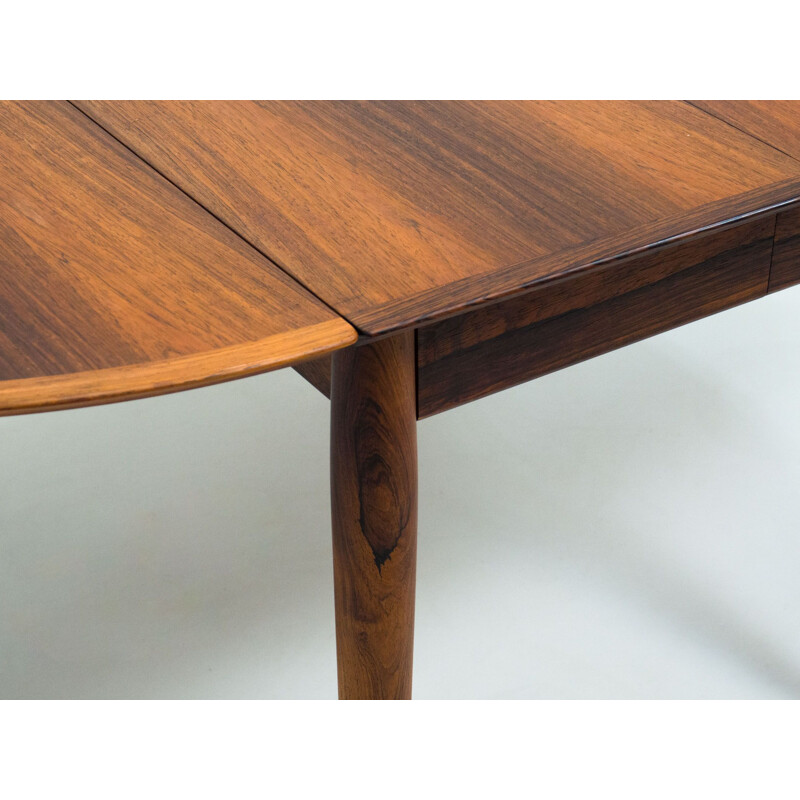 Vintage Sibast Mobler rosewood dining table by Arne Vodder