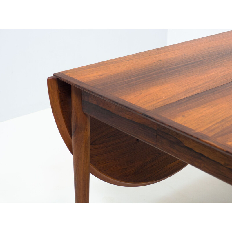 Vintage Sibast Mobler rosewood dining table by Arne Vodder