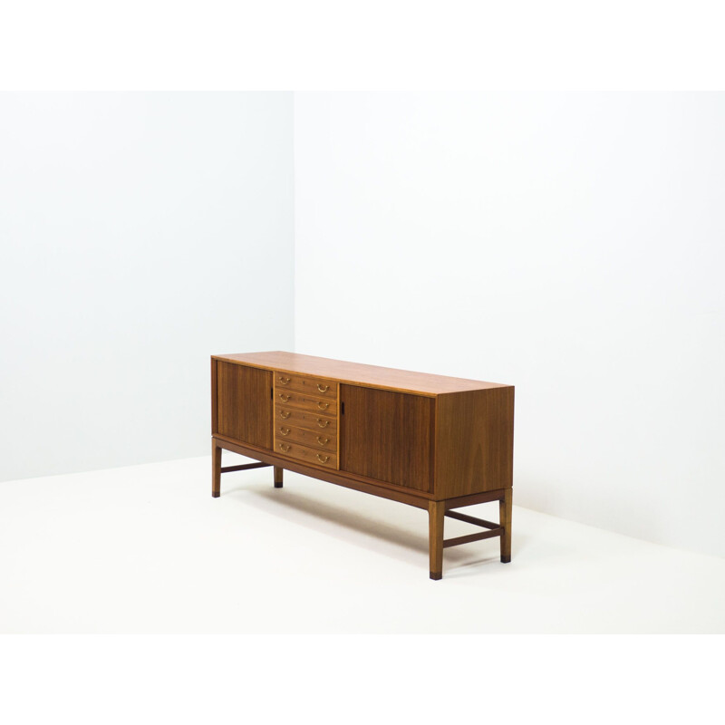 Vintage A.J. Iversen mahogany sideboard by Ole Wanscher