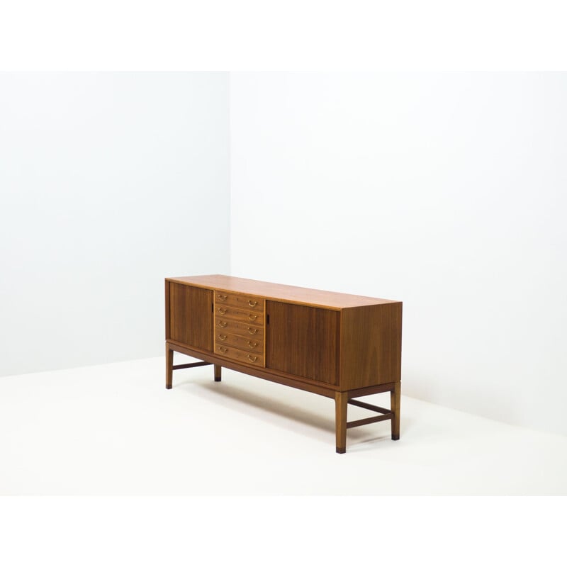 Vintage A.J. Iversen mahogany sideboard by Ole Wanscher