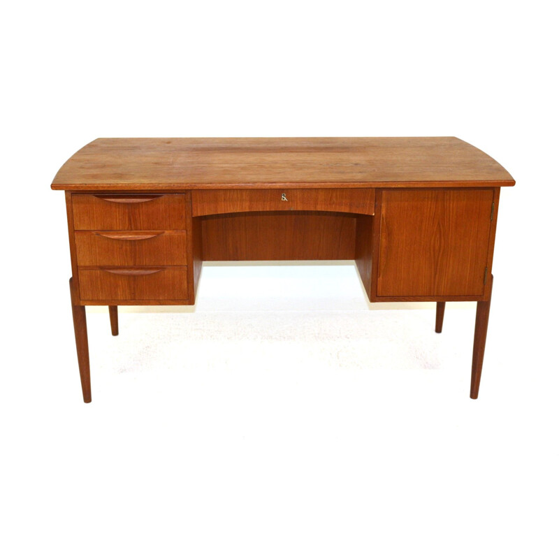 Vintage teak desk Denmark 1950s