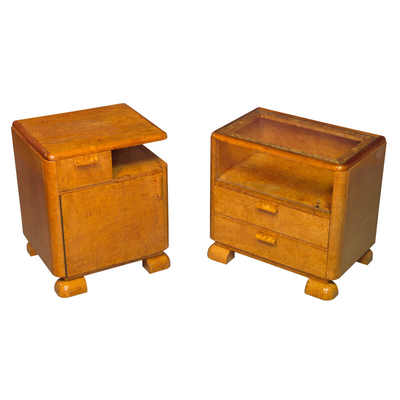 Pair of vintage Bedside tables 1930s