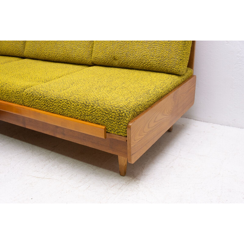 Mid century corner folding sofabed Czechoslovakia 1960s