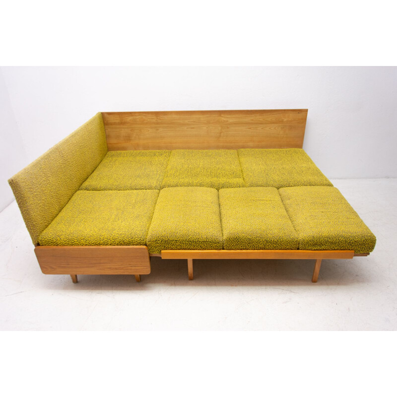 Mid century corner folding sofabed Czechoslovakia 1960s