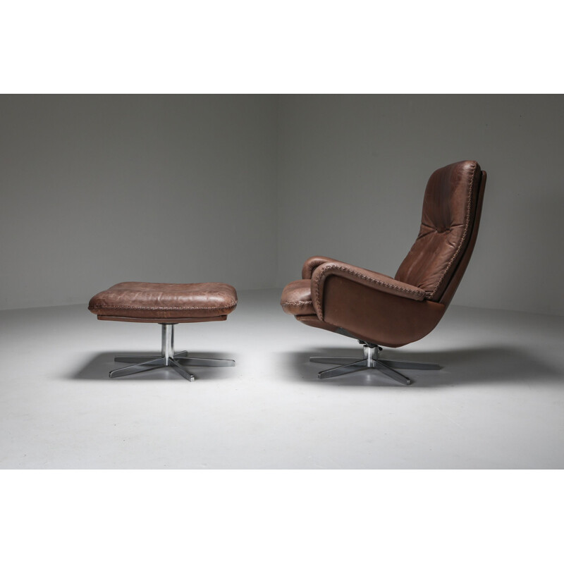 Vintage Lounge Chair set by De Sede Switzerland 1969s