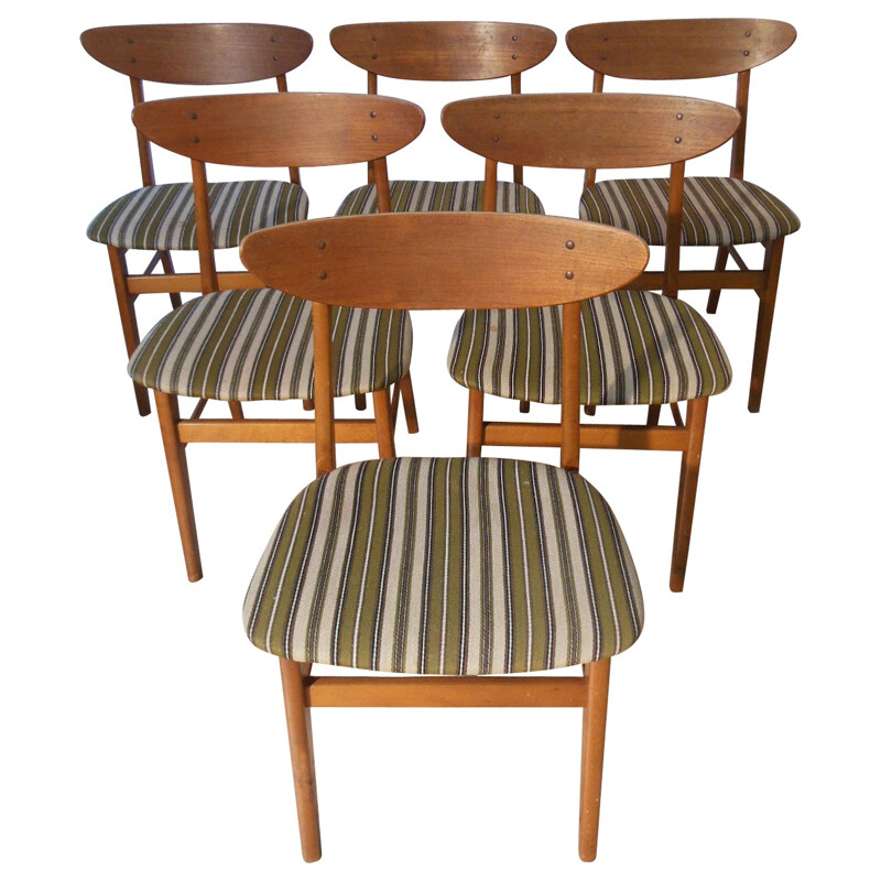 Set of 6 chairs "210" Scandinavians - 60
