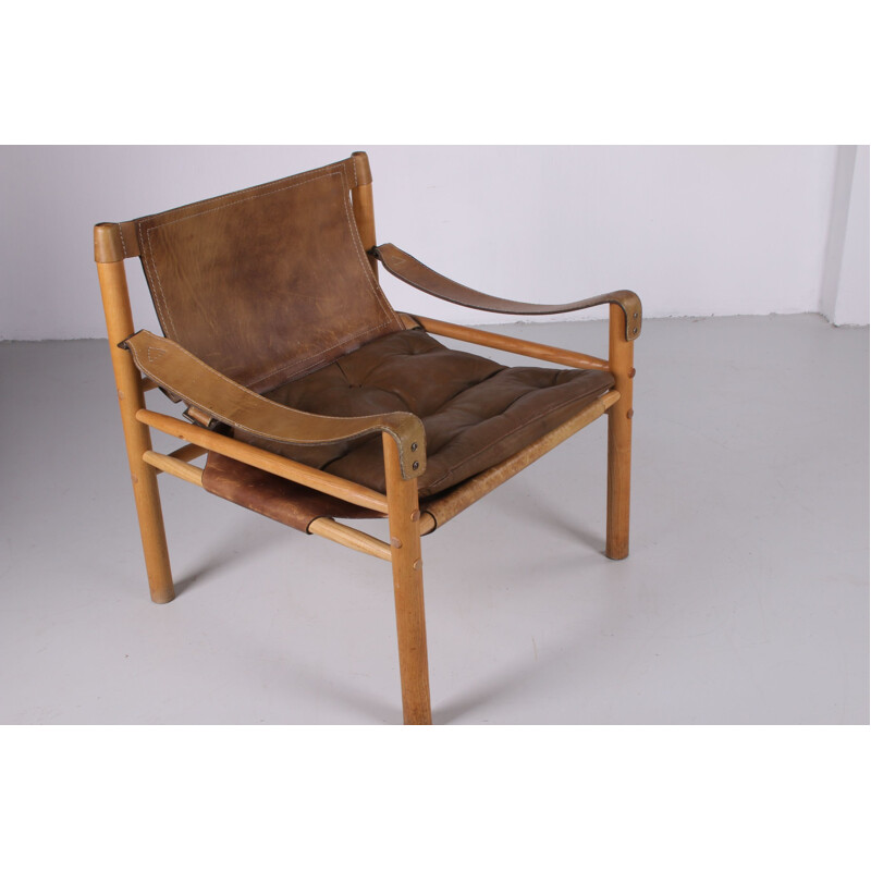 Paire de chaises vintage Safari Sirocco Van Arne Norell Suède 1960