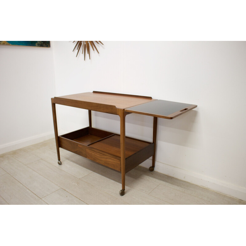 Mid-Century Teak Serving Cart by Ib Kofod Larsen for G-Plan