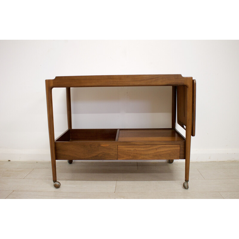 Mid-Century Teak Serving Cart by Ib Kofod Larsen for G-Plan