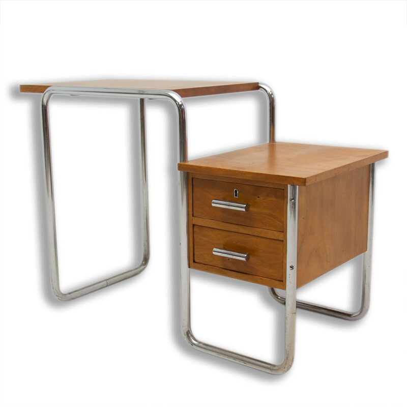 Vintage Children Tubular steel writing desk by Marcel Breuer 1930s