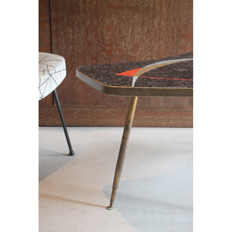 Coffee table in ceramic, Berthold MULLER - 1950s