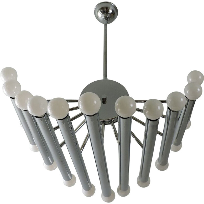 Lampadario d'epoca gaetano Sciolari Italia 1970