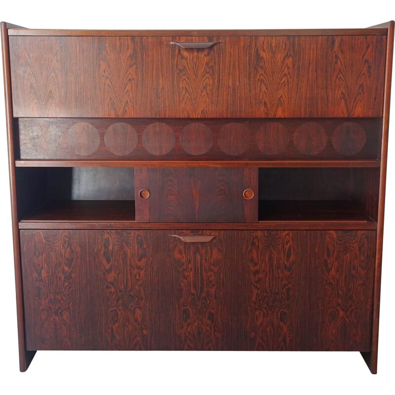 Vintage Rosewood Bar Cabinet by Johannes Andersen for Skaaning & Son 1960s