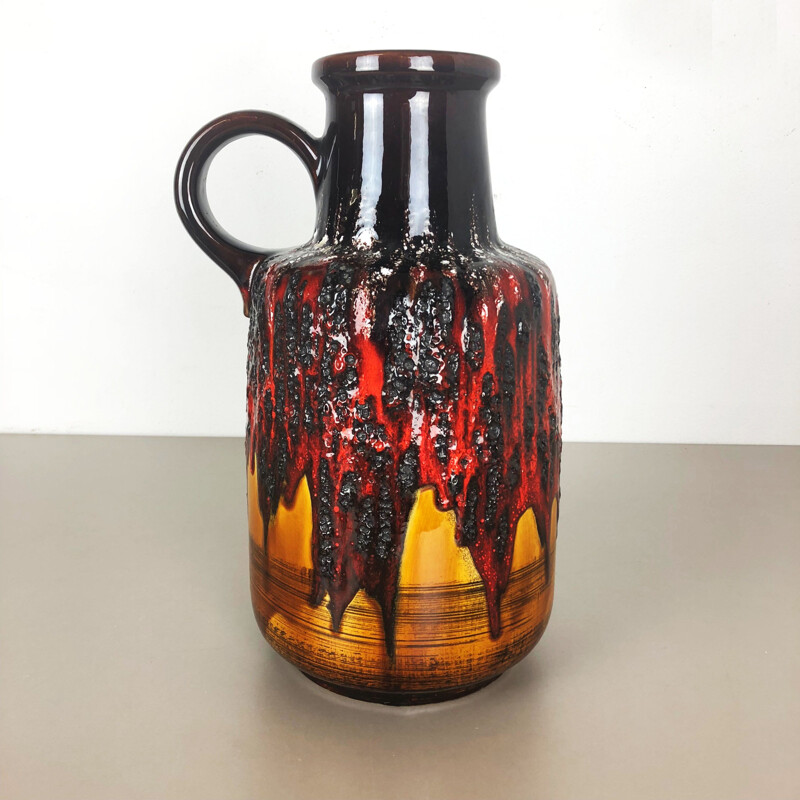 Grand vase vintage Fat Lava Scheurich WGP 1970