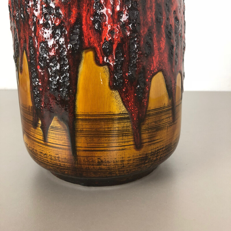 Grand vase vintage Fat Lava Scheurich WGP 1970