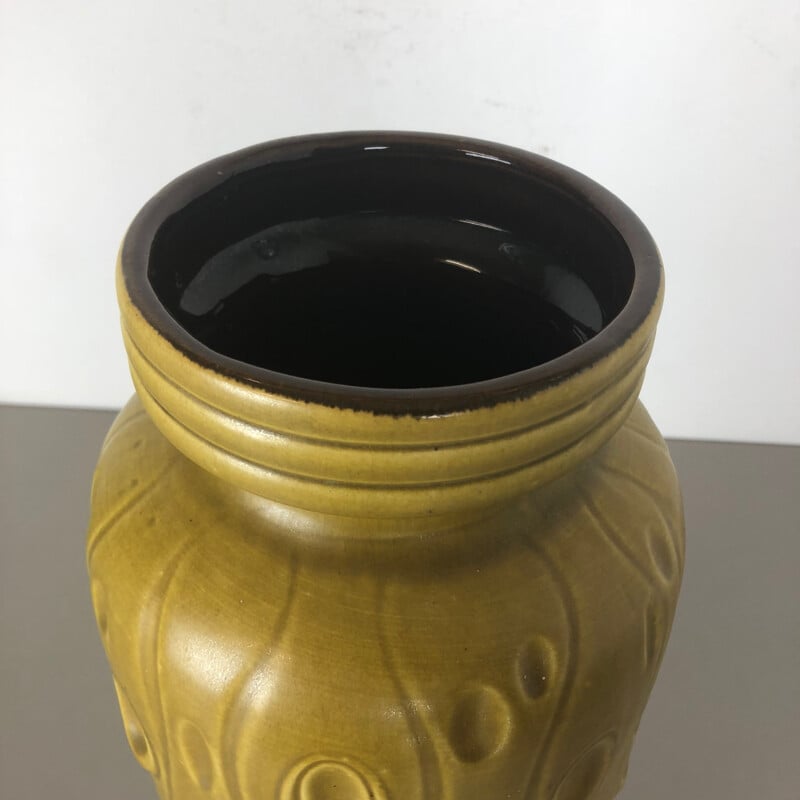 Large vintage Pottery Fat Lava Vase Scheurich WGP 1970s