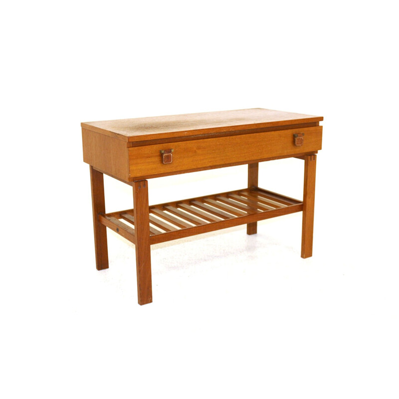 Vintage teak console Fröseke Nybrofabriken Sweden 1960s