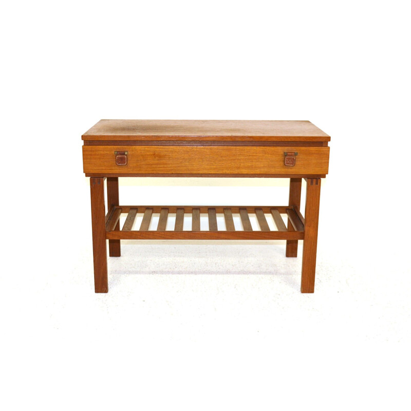 Vintage teak console Fröseke Nybrofabriken Sweden 1960s