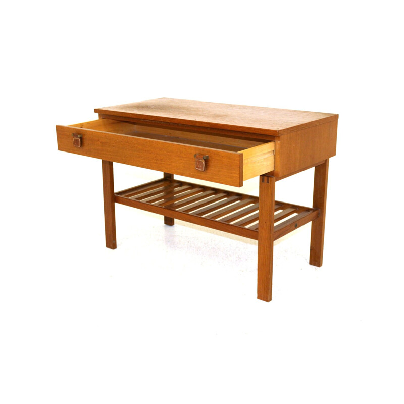 Vintage teak console Fröseke Nybrofabriken Sweden 1960s