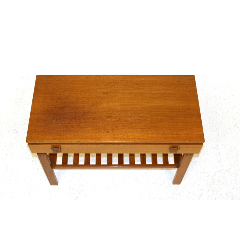 Vintage teak console Fröseke Nybrofabriken Sweden 1960s