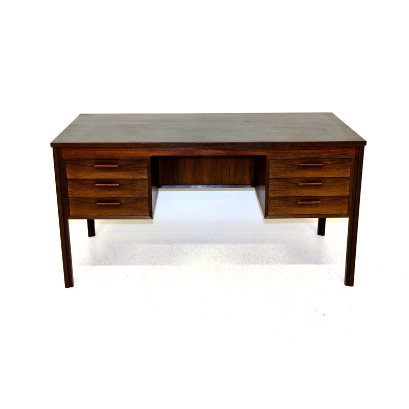 Vintage rosewood desk Sweden 1960s