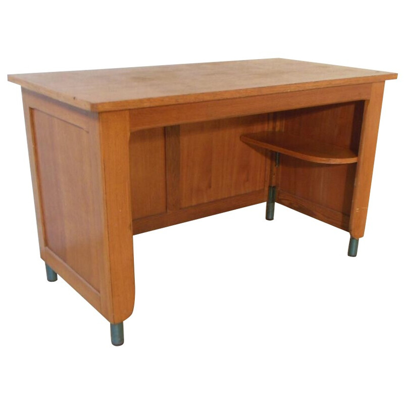 Bureau vintage en chêne - années 50