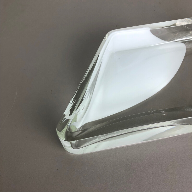 Gran cuenco de cristal de Murano vintage Antonio da Ros Cenedese 1970