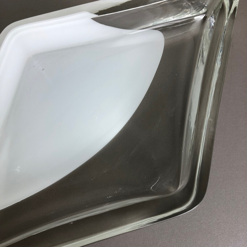 Gran cuenco de cristal de Murano vintage Antonio da Ros Cenedese 1970