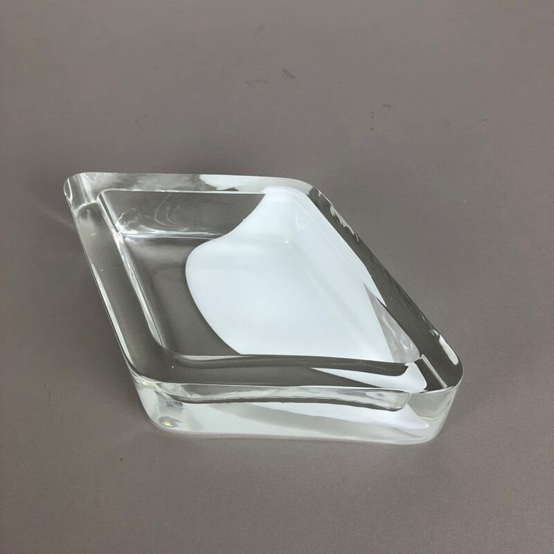 Cuenco vintage de cristal de Murano Antonio da Ros Cenedese 1970