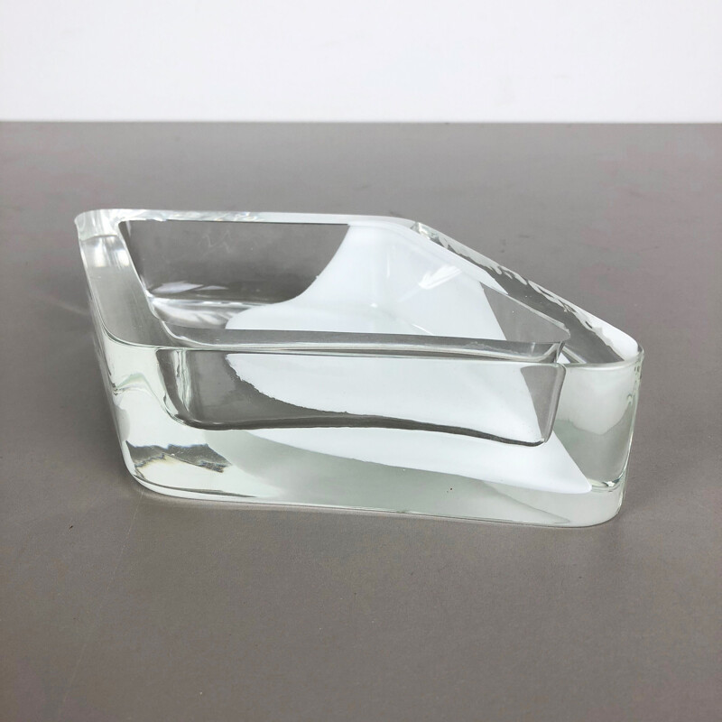 Cuenco vintage de cristal de Murano Antonio da Ros Cenedese 1970