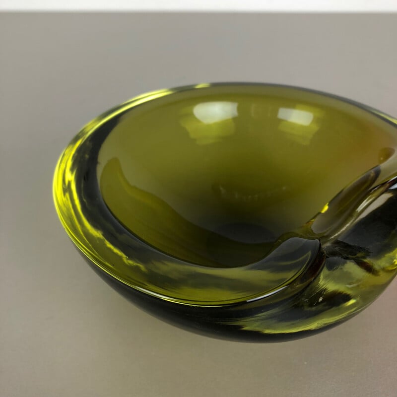 Pair of vintage murano glass bowls by Cenedese Vetri, Italy 1960