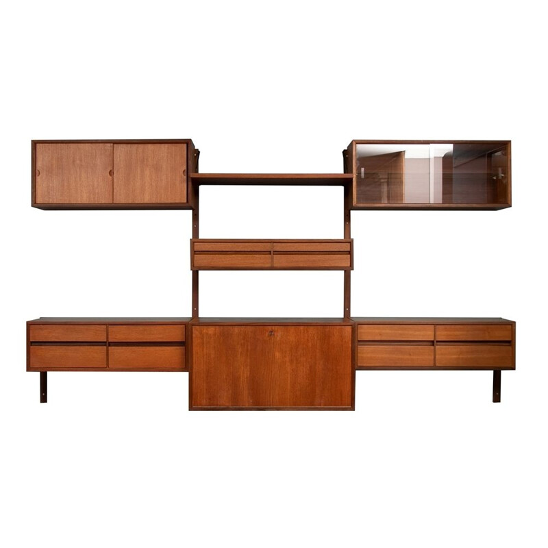 Vintage Poul Cadovius Royal System Teak Bookshelf Denmark 1960s