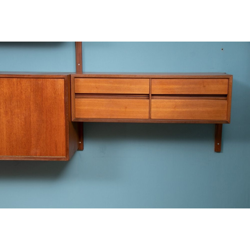 Vintage Poul Cadovius Royal System Teak Bookshelf Denmark 1960s