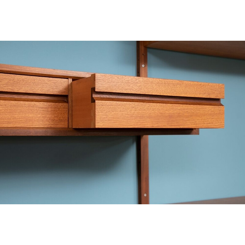 Vintage Poul Cadovius Royal System Teak Bookshelf Denmark 1960s