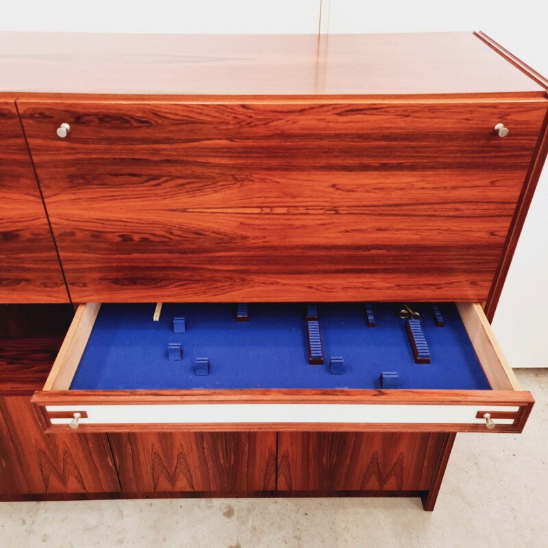 Raised vintage sideboard with rosewood veneur