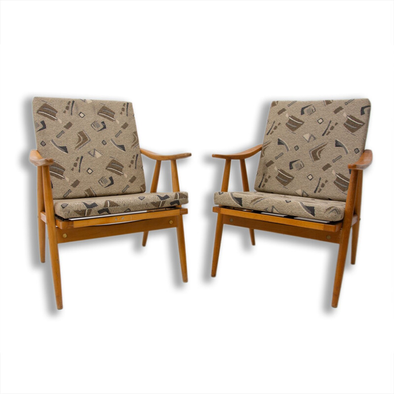 Pair of midcentury armchairs by Jaroslav Šmídek for Tom 1970s