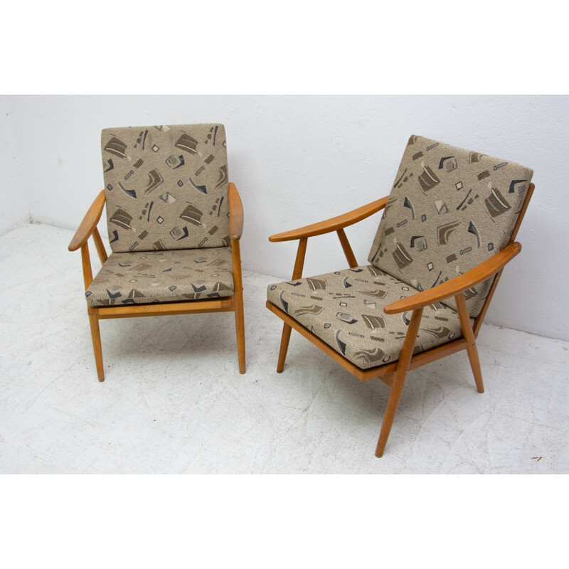 Pair of midcentury armchairs by Jaroslav Šmídek for Tom 1970s