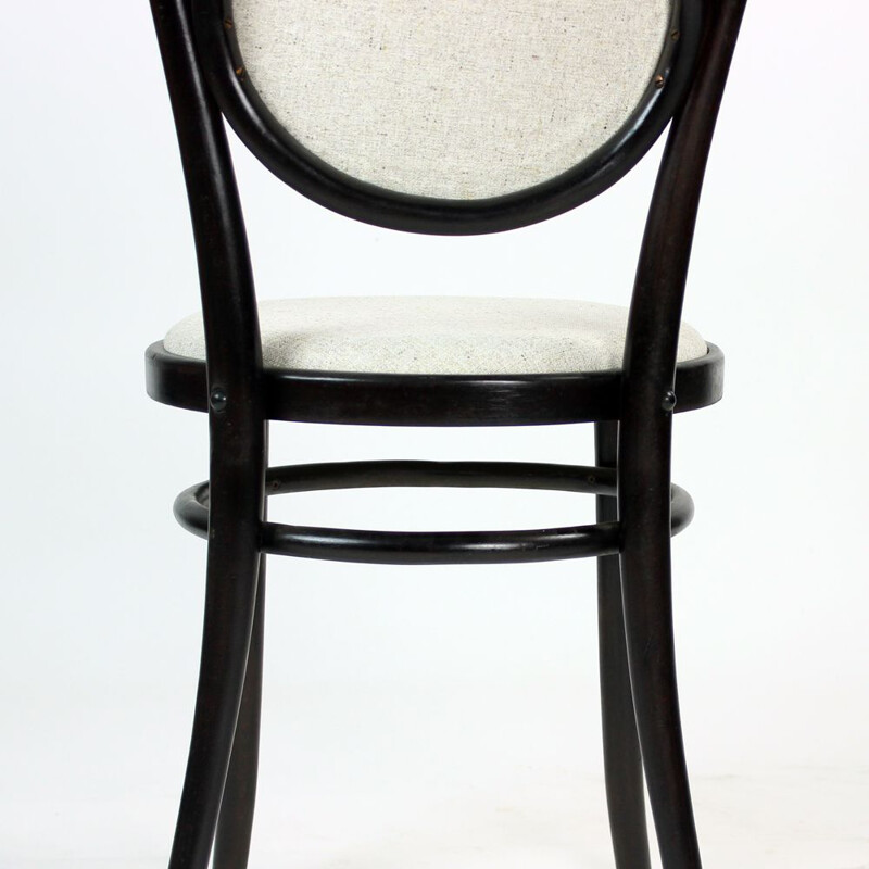 Set von 6 rumänischen Vintage-Stühlen aus gebogenem Holz Thonet 1940